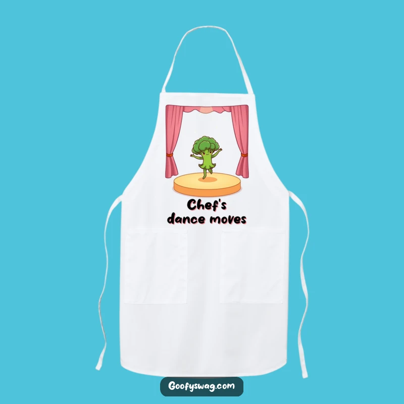Funny Dancing Broccoli Apron: Kitchen Performance, Hilarious Gift