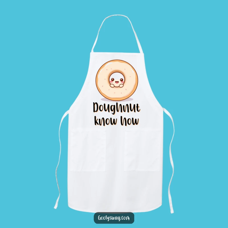 Funny Doughnut Peek Apron: Hilarious Kitchen Wear for Bakers and Donut Lovers!