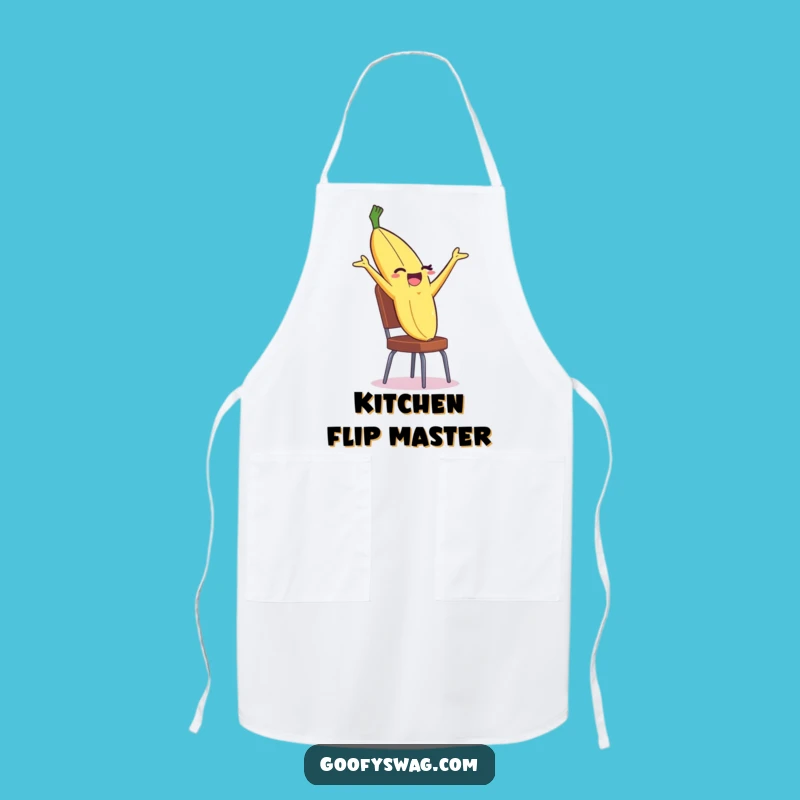 Funny Banana Peel Apron: Backflip Fun in the Kitchen