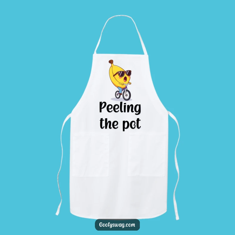 Funny Banana Unicycle Apron - Cook with Hilarious Style!