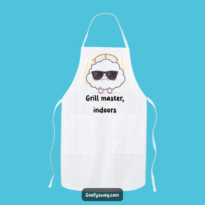Funny Grumpy Cloud Apron - Sarcastic Kitchen Wear, Chef's Funny Gift