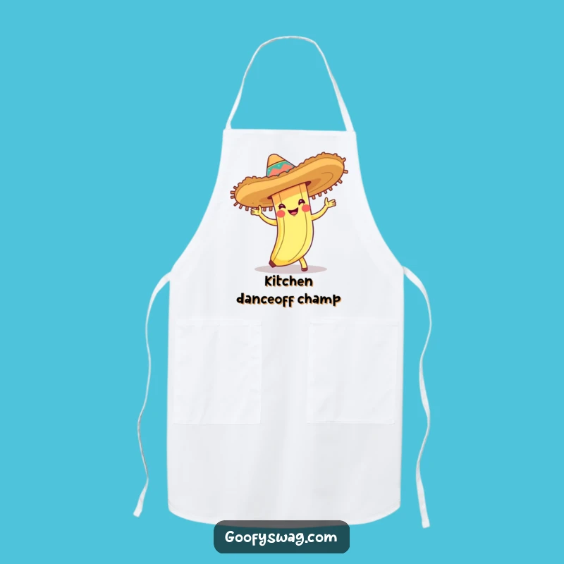 Funny Banana Peel Cha-Cha Apron - Fiesta Kitchen Wear, Chef's Funny Gift