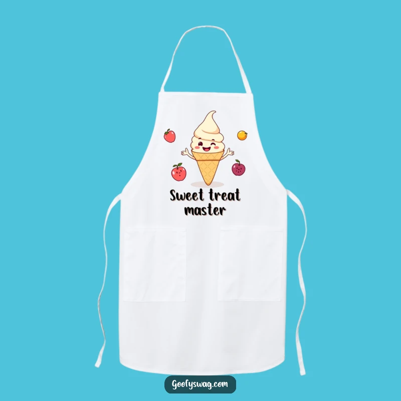 Funny Juggling Ice Cream Cone Apron: Sweet Kitchen Fun, Hilarious Gift