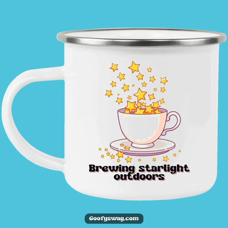 Durable Funny Star Spill Camping Mug - Cosmic Adventure Teacup