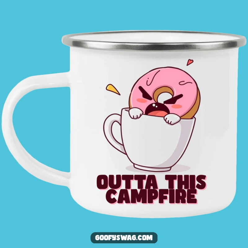 Funny Grumpy Donut Camping Mug - Fuel Your Adventures with Attitude