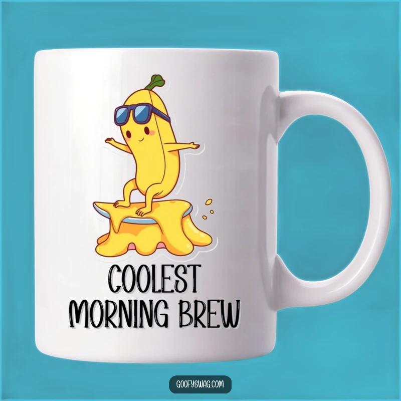 Funny Surfing Banana Mug - Hilarious Ice Cream Meltdown Gift for Fruit Lovers