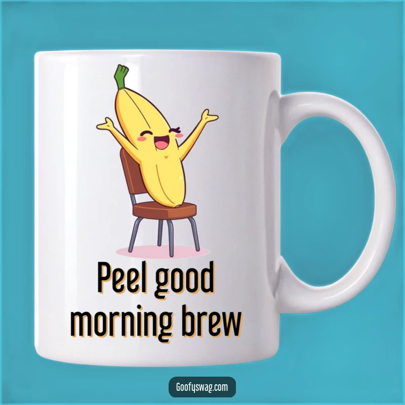 Funny Banana Peel Backflip Mug: Witty Action Gift