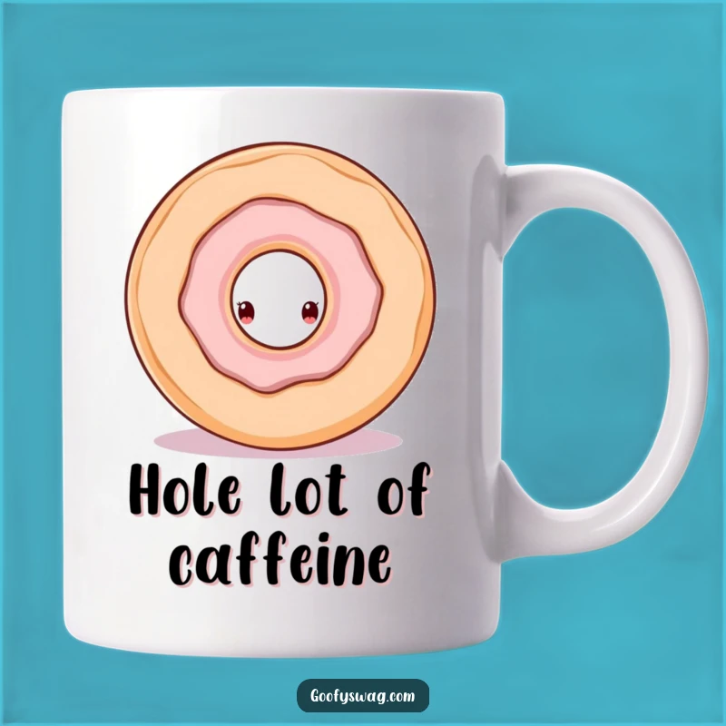 Funny Doughnut Hole Mug: A Hilarious Peek into Sweetness for Coffee Lovers