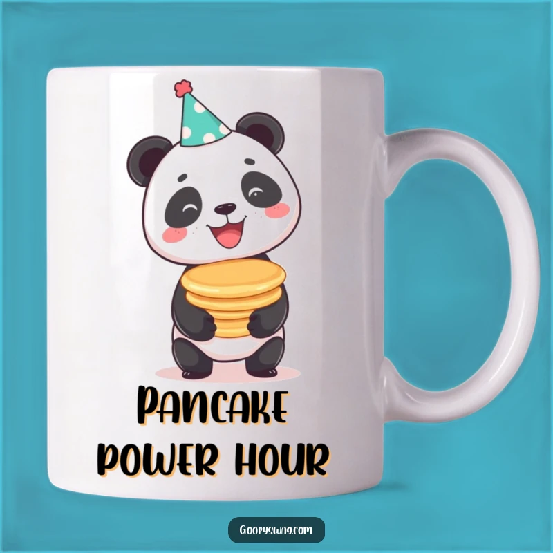 Funny Panda Pancakes Mug: Hilarious Birthday Gift for Panda Lovers