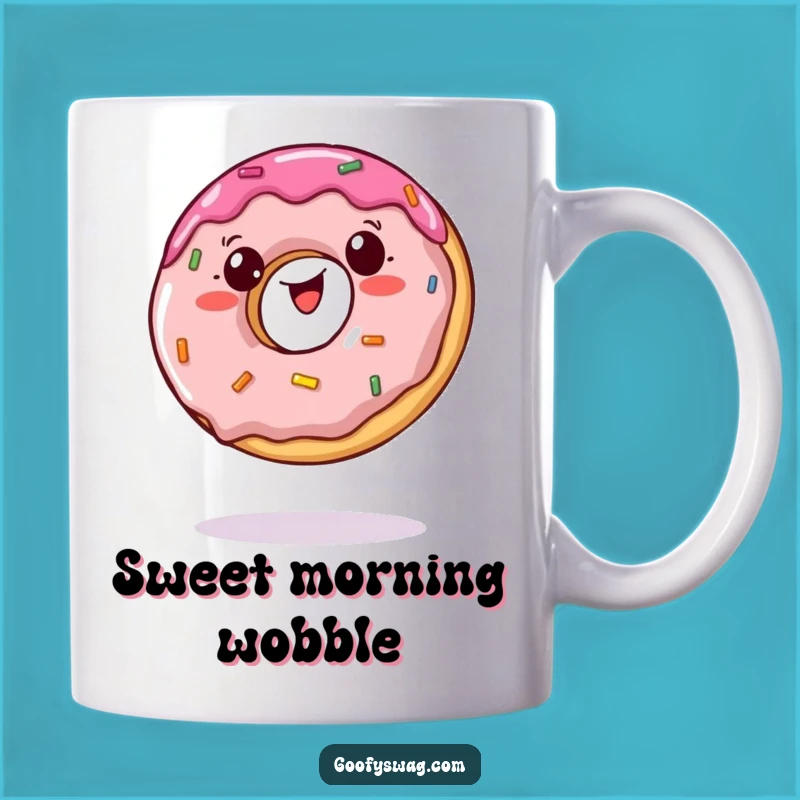 Funny Jelly Doughnut Balance Mug: Wobbly Design, Perfect Funny Gift