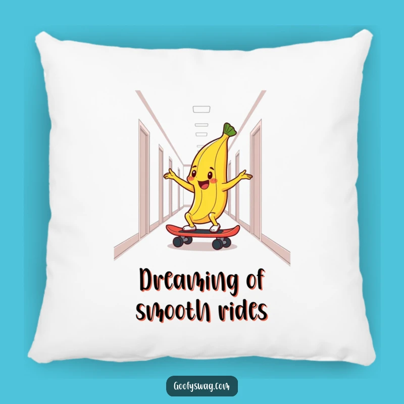 Funny Skateboarding Banana Peel Pillow - Cozy Comfort with a Slippery Twist