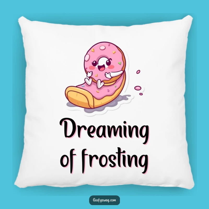Funny Donut Slide Pillow: Cozy Zooming Character, Perfect Gift for Sweet Comfort
