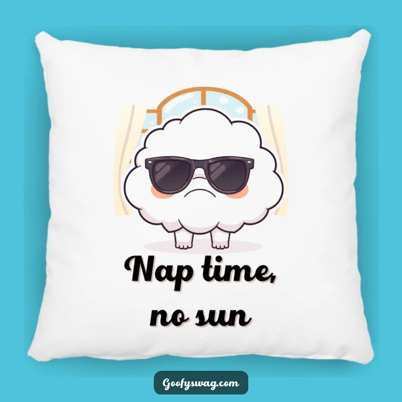 Funny Grumpy Cloud Pillow - Cozy Sarcastic Decor, Hilarious Gift