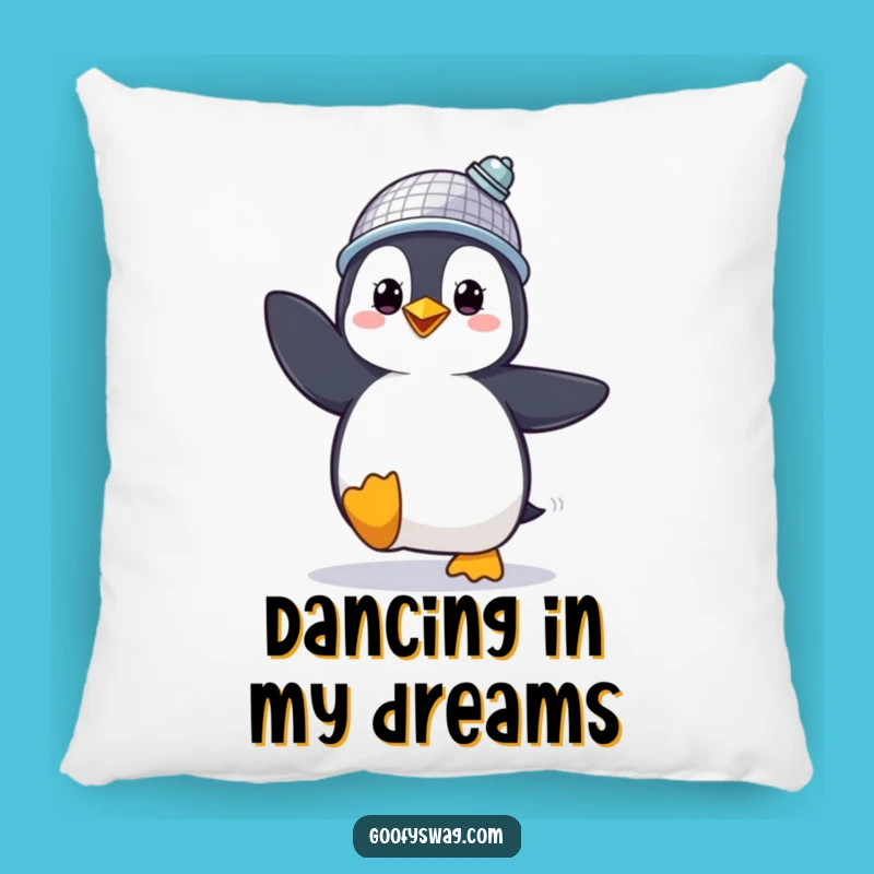 Funny Penguin Disco Pillow: Cozy Dancer - Comfy Gift!