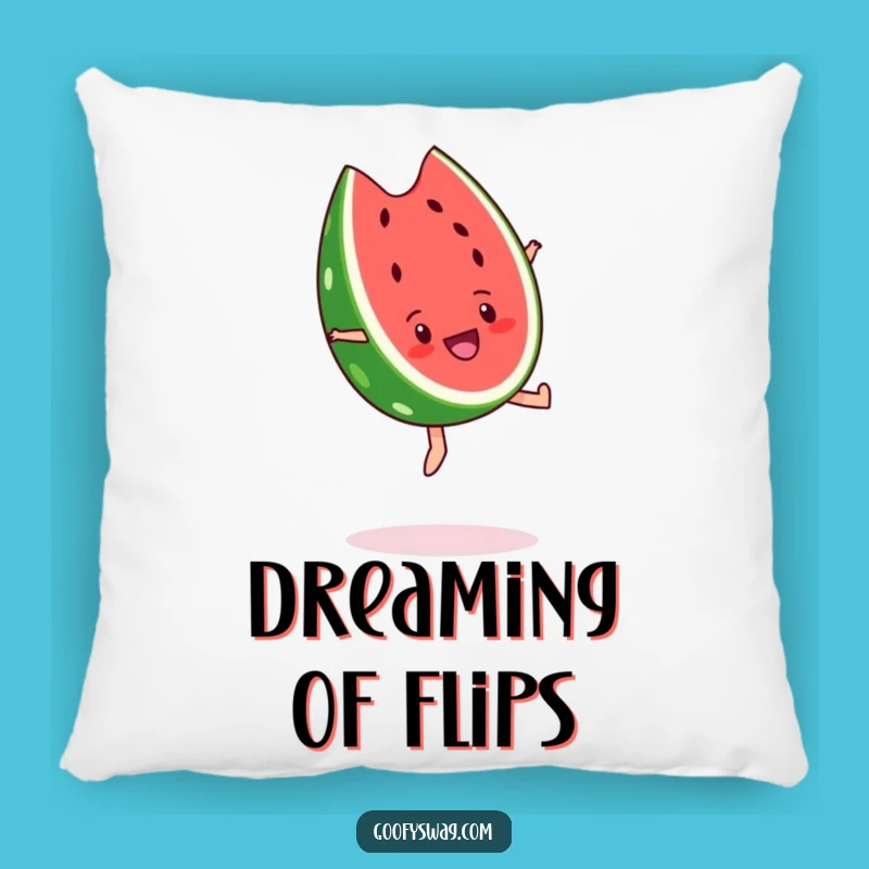 Funny Watermelon Backflip Pillow - Add Zest to Your Decor!
