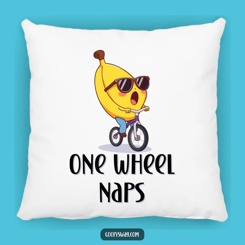 Funny Banana Unicycle Pillow - Cozy Comfort & Hilarious Decor
