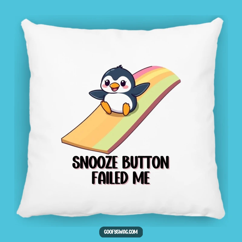 Funny Penguin Ramp Pillow: Comfy & Hilarious Accent for Cozy Clumsy Fun