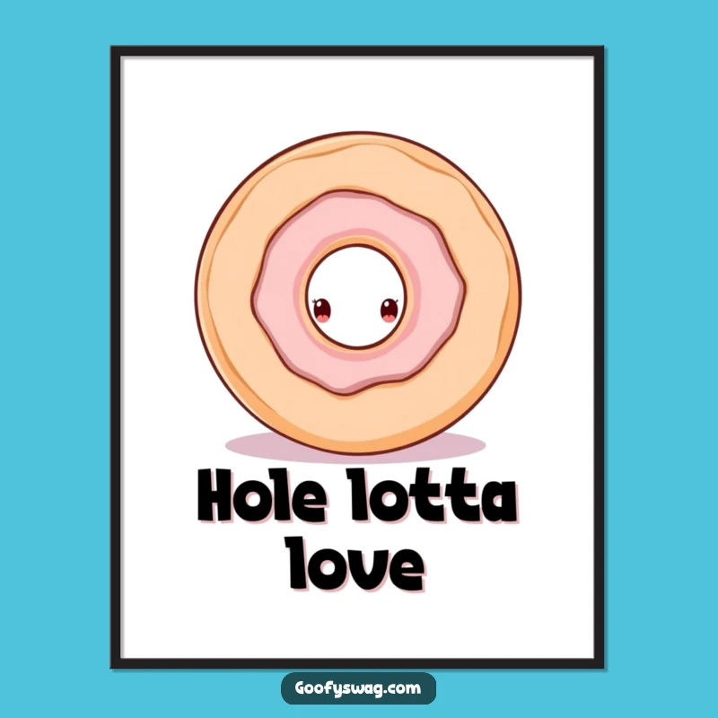 Funny Doughnut Hole Digital Art: Instant Curious and Humorous Decor for Your Home