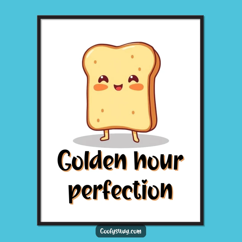 Funny Grilled Cheese Spotlight Digital Art Print: Dramatic Food Decor!