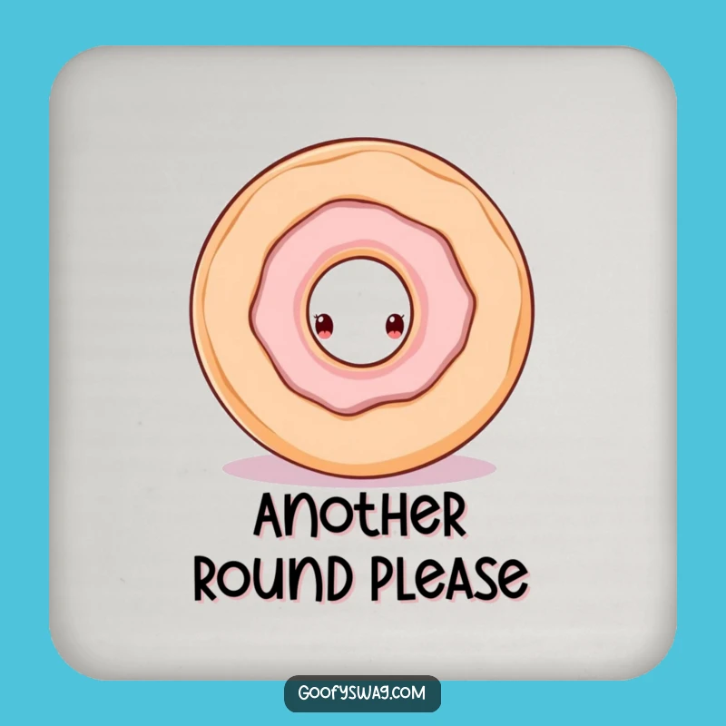 Funny Doughnut Hole Drink Coaster: Protect Surfaces with Cute Curiosity and Humor