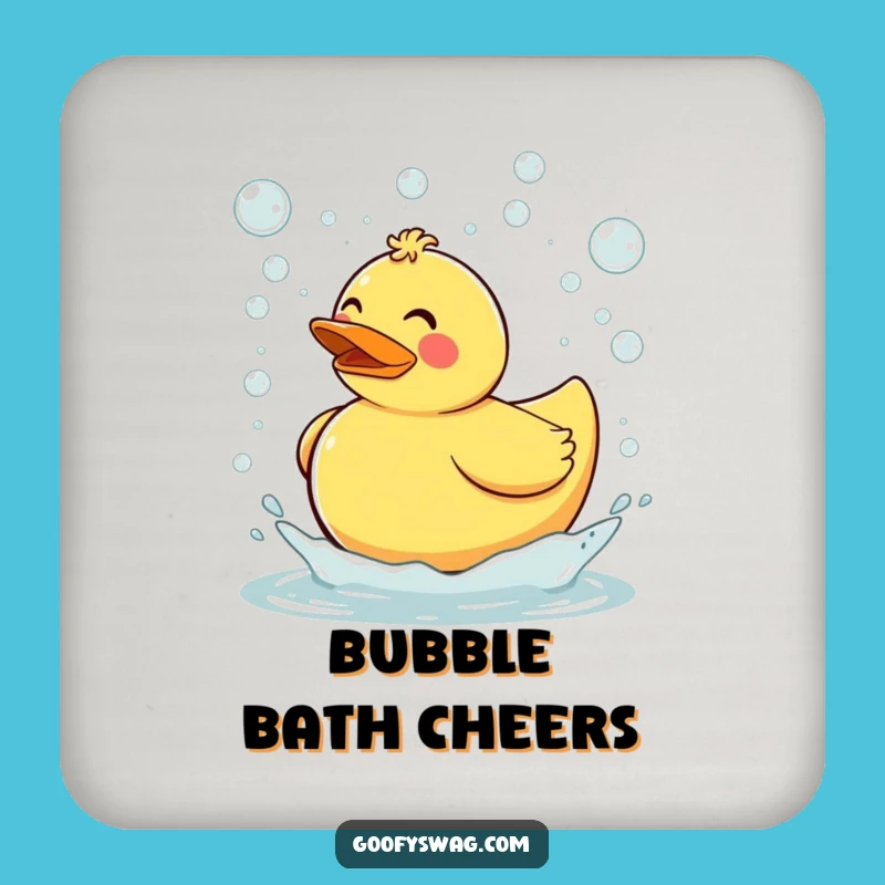 Funny Rubber Duck Coaster: Protect Surfaces with Bubbly Charm, Great Gift