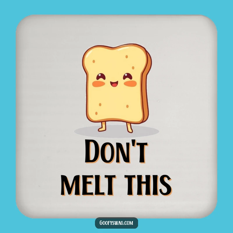 Funny Grilled Cheese Spotlight Coaster: Protect Surfaces with Drama!