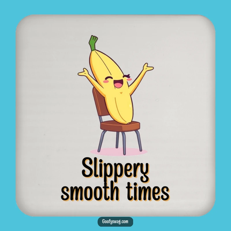 Funny Banana Peel Coaster: Backflip Protection with Wit