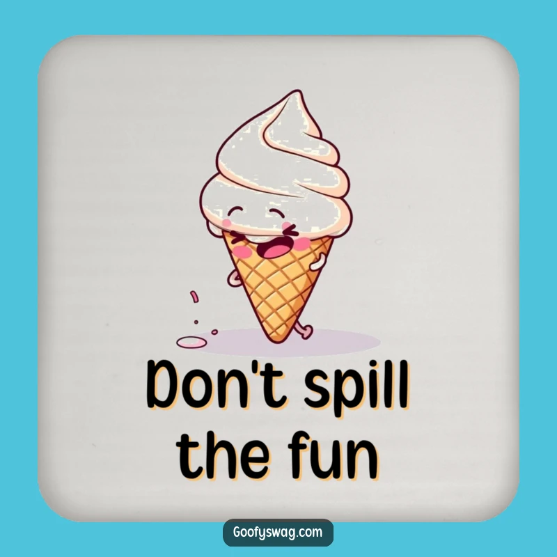 Funny Clumsy Ice Cream Coasters: Protect Surfaces with Sweet Fumbles