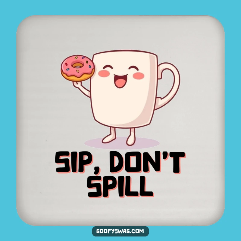 Funny Dancing Coffee Mug Coaster: Protect Surfaces with Morning Flair!