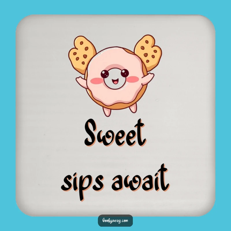 Funny Donut Coaster: Cookie Wing Flight Protection