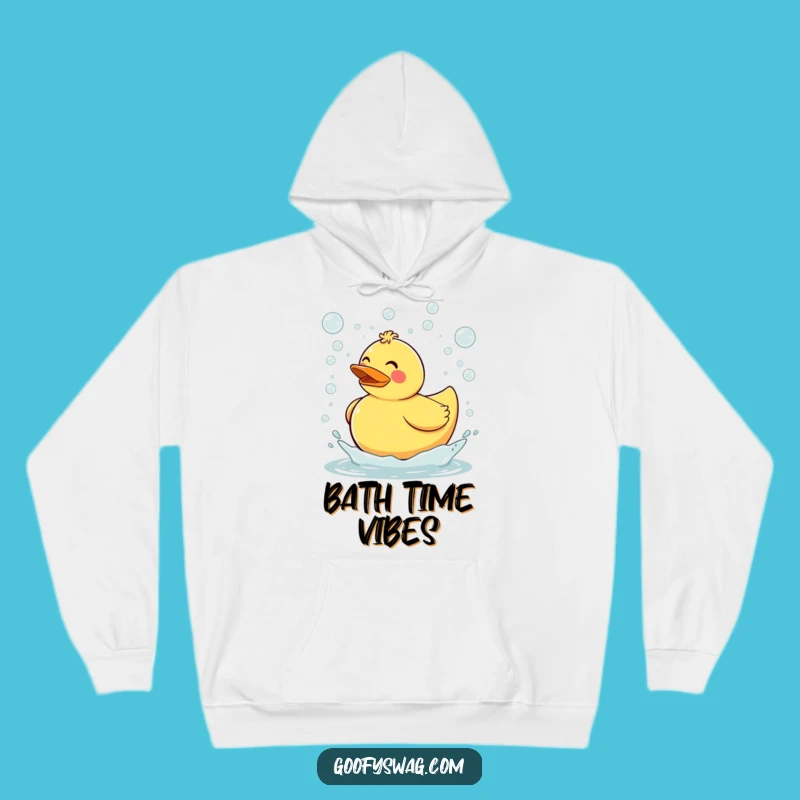 Cozy Funny Rubber Duck Hoodie: Warmth and Bubbly Humor, Great Gift