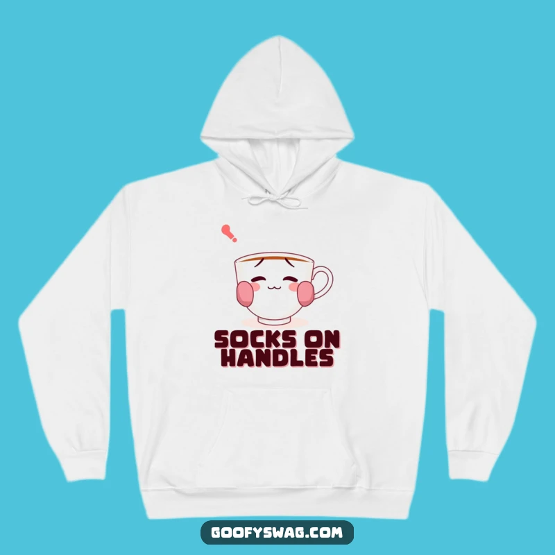 Funny Confused Teacup Hoodie - Cozy Comfort with a Splash of Whimsy