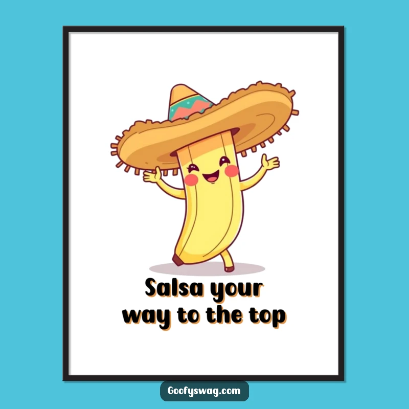 Funny Free Printable Wall Art: Cha-Cha Banana, Whimsical Downloadable Decor