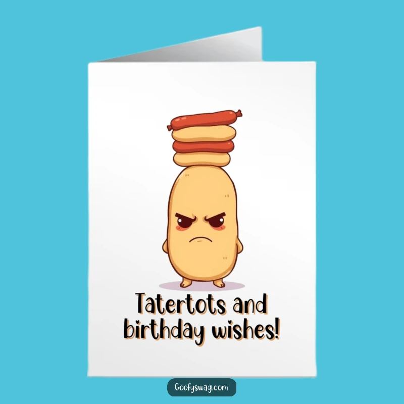Free Printable Grumpy Potato Birthday Card: Funny Downloadable Gift for the Foodie Friend