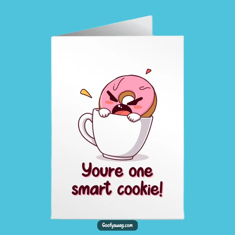 Free Printable Congrats Card: Donut's Mug Escape, Hilarious Downloadable Gift for Tough Times