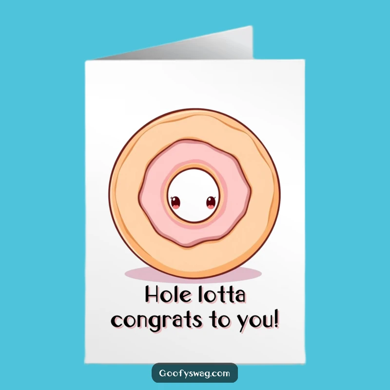 Free Printable Congrats Card: Doughnut Surprise - Charming Print at Home