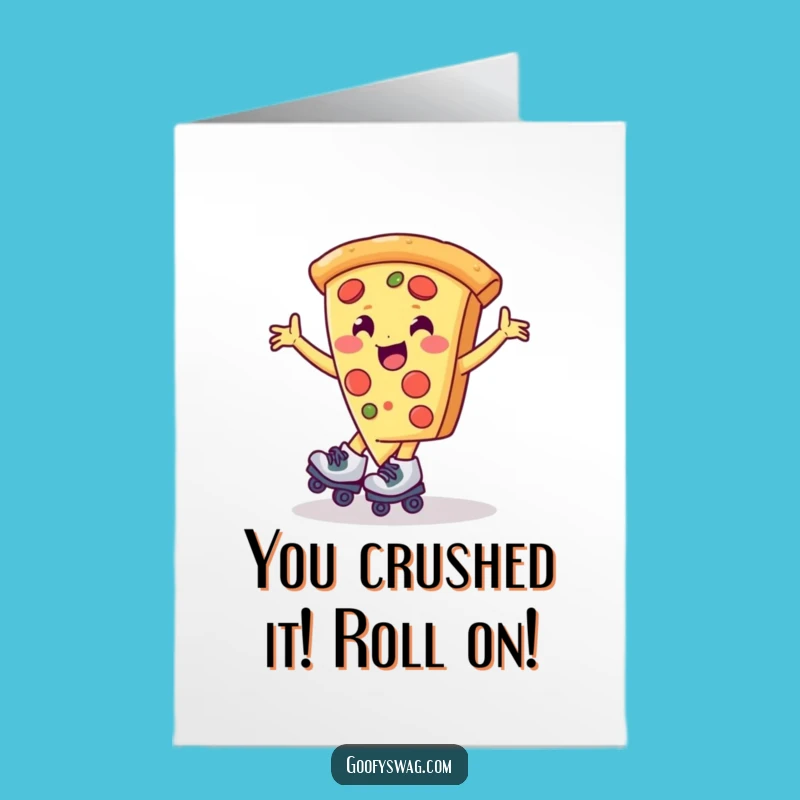 Free Printable Congrats Card: Pizza Skates Spin - Awesome Downloadable Gift for Any Win!