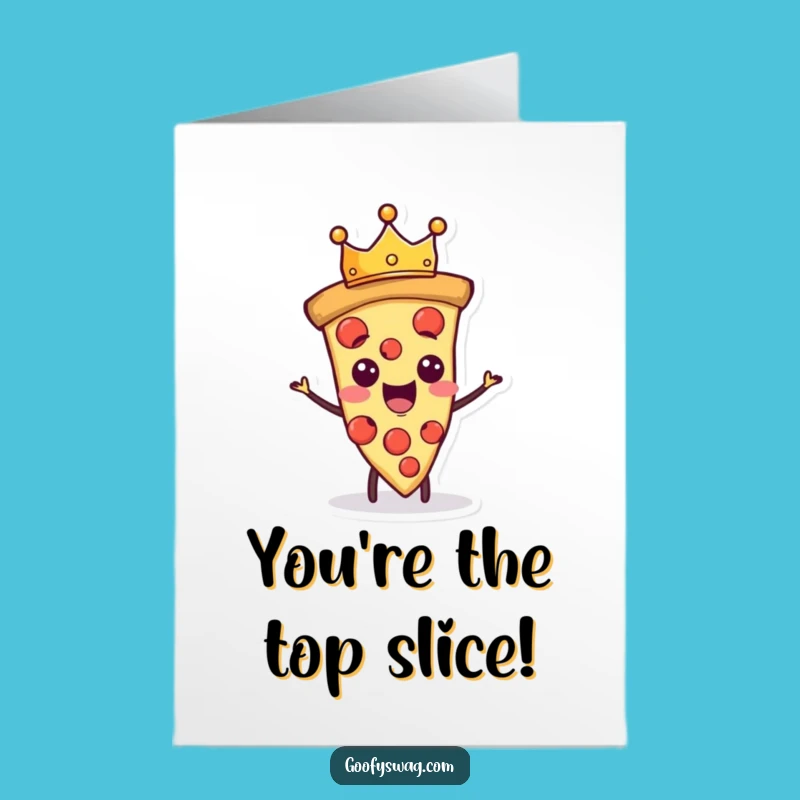 Free Printable Pizza Congrats Card: Royal Achievement Humor Downloadable Gift Crown