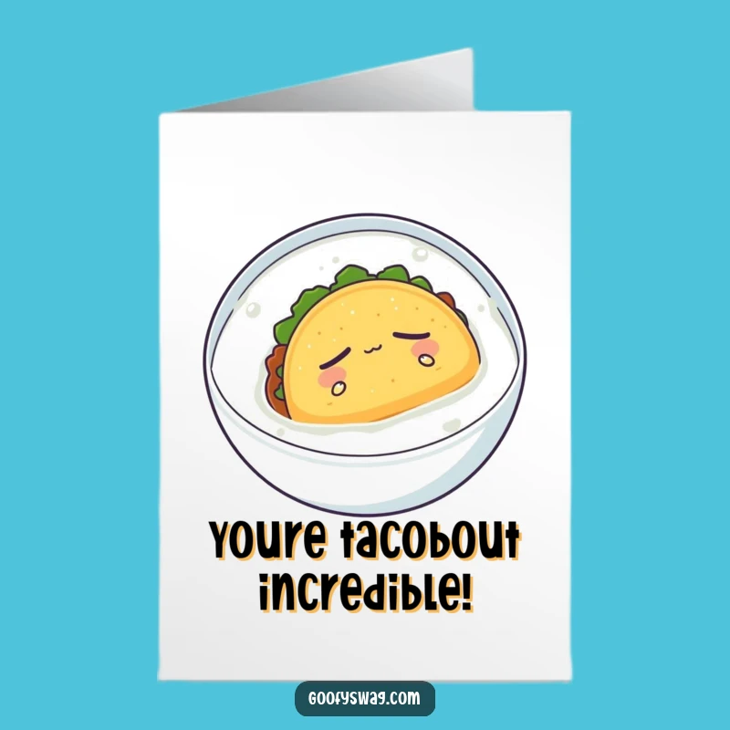 Free Printable Congrats Card: Taco Nirvana - Funny Downloadable DIY