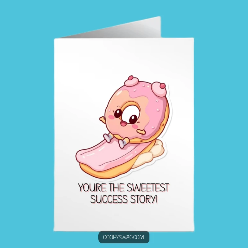 Free Printable Congrats Card: Donut Slide Fun - Print at Home Joyful
