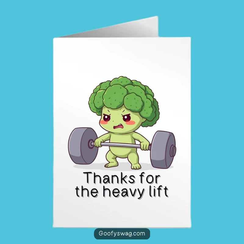 Thanks for the Strength Free Printable Thank You Card - Funny Downloadable Gratitude Gift