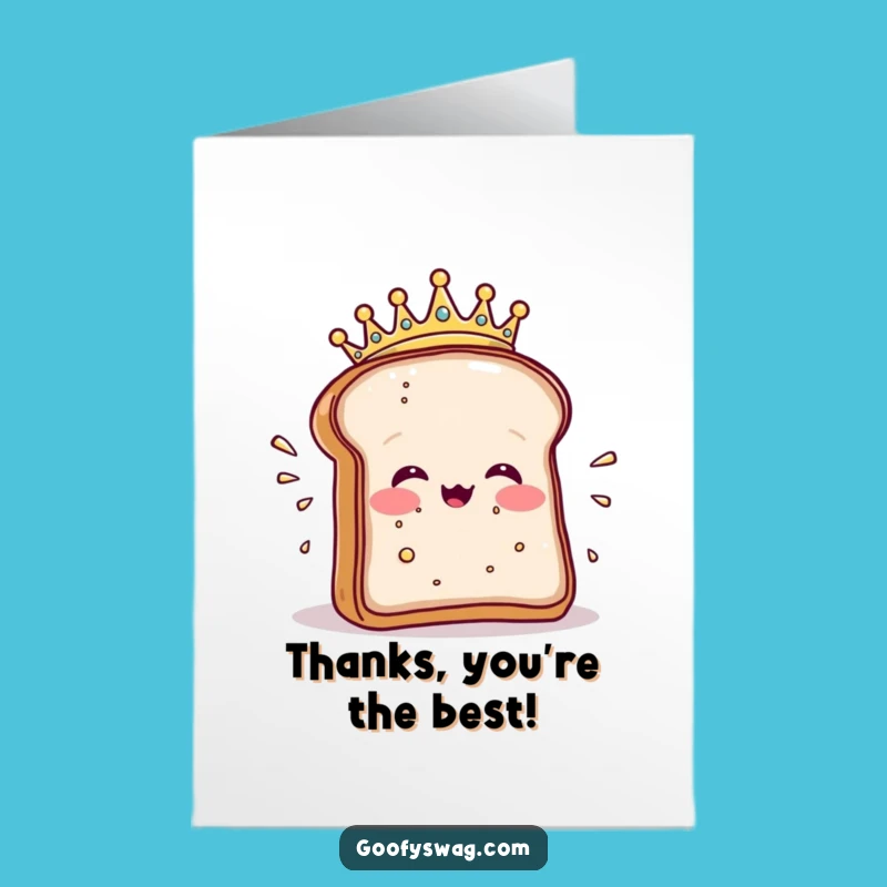 Free Printable Toast Thank You Card: Funny Sneeze Design, Perfect Downloadable Gift