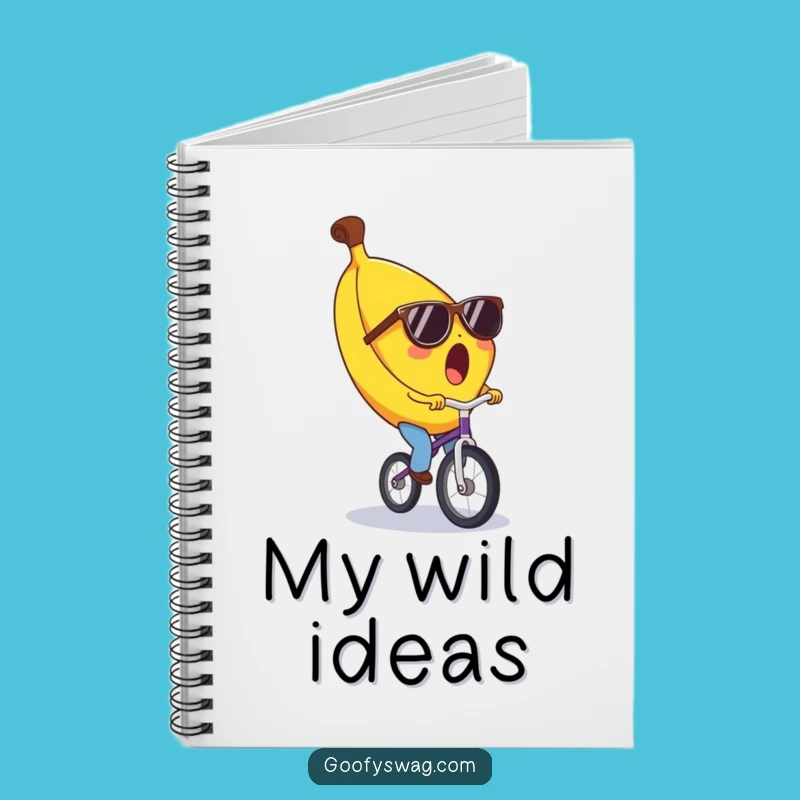 Funny Banana Unicycle Notebook - Jot Down Laughs & Ideas
