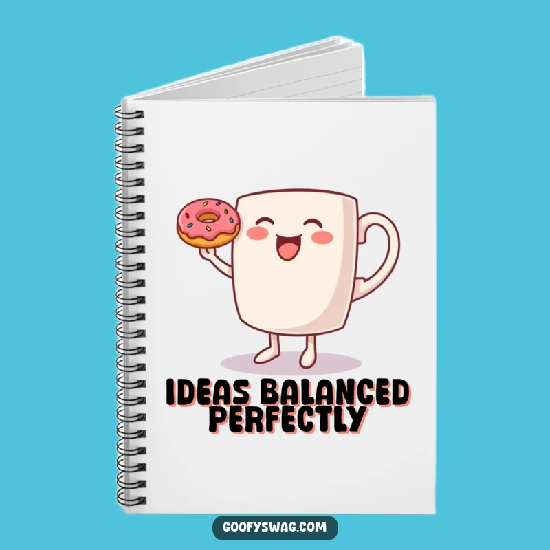 Funny Dancing Coffee Mug Notebook: Jot Down Your Morning Ideas!