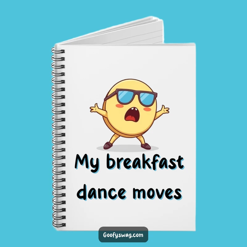 Funny Pancake Notebook: Breakdancing Breakfast Ideas!