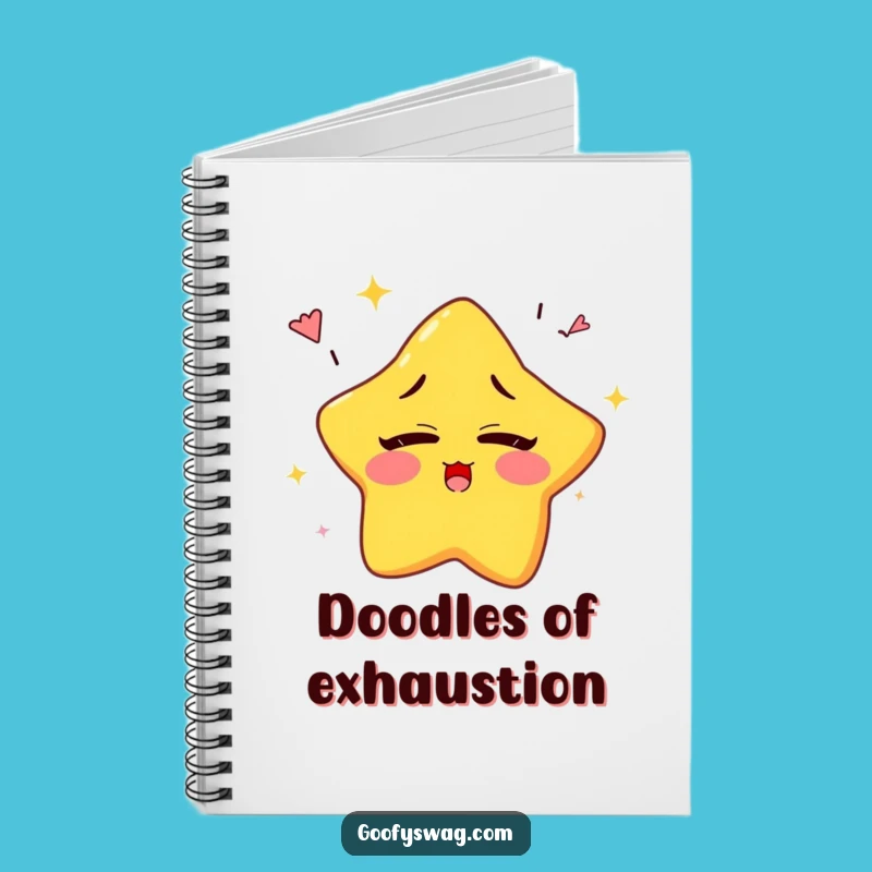 Funny Sleepy Star Rainbow Notebook: Jot Down Your Dreamy Thoughts