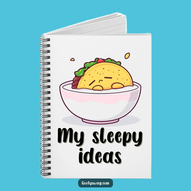 Funny Sleepy Taco Notebook: Journaling Calm Taco, Perfect Gift for Relaxed Notes