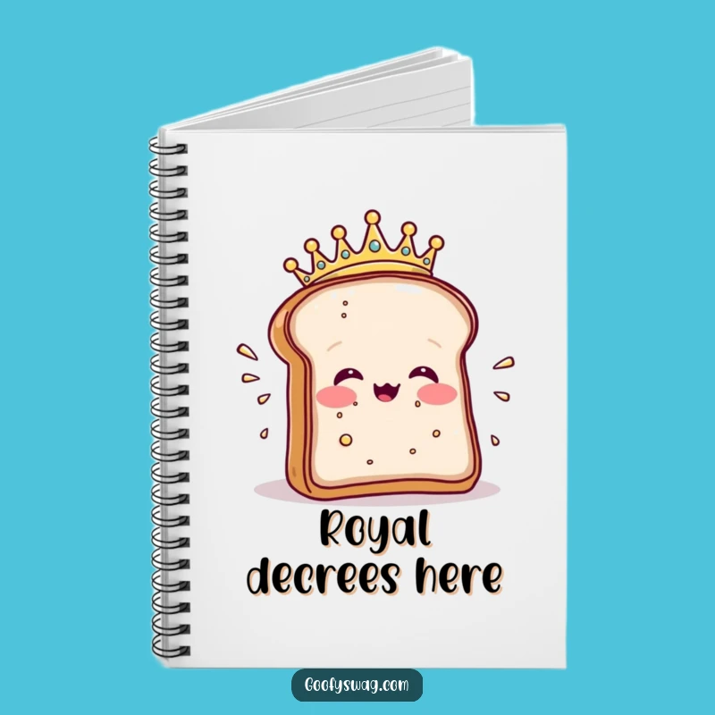 Funny Toast Sneeze Notebook: Jot Down Ideas with Royal Crumbs Design