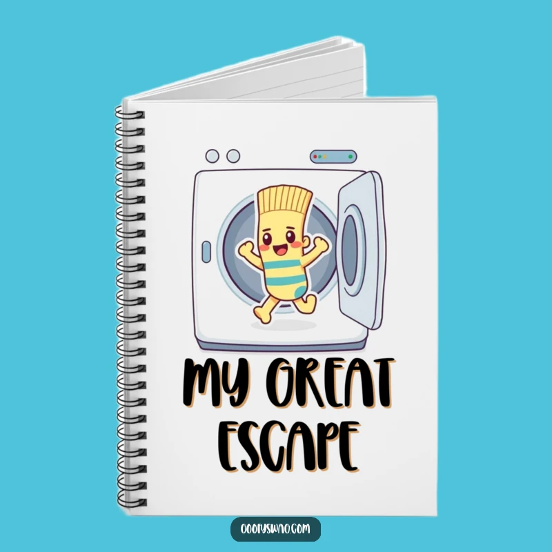 Funny Sock Dryer Escape Notebook: Jot Down Your Thoughts Hilariously