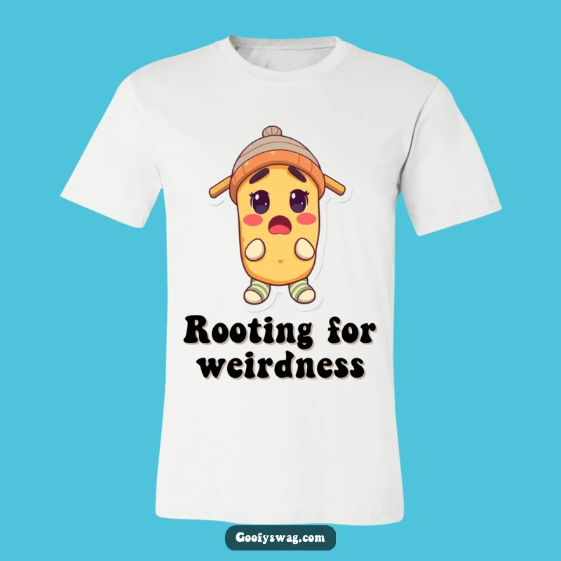 Funny Surprised Potato T-Shirt - Whimsical Spud Propeller Beanie Tee